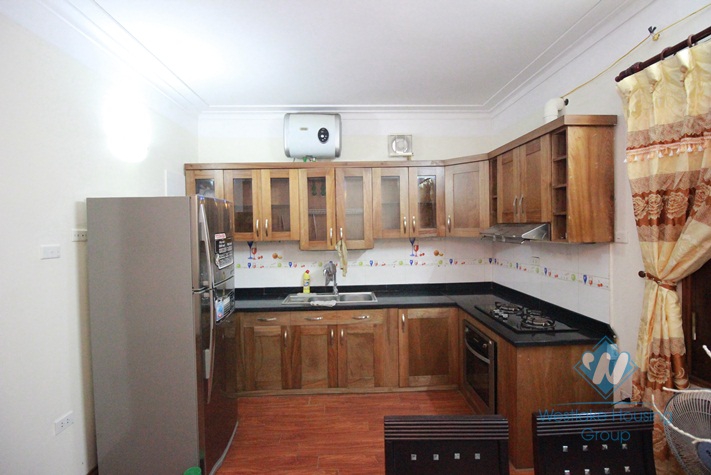 Newly renovated house with 05 bedrooms for rent in Xuan Dieu Street, Tay Ho, Hanoi.